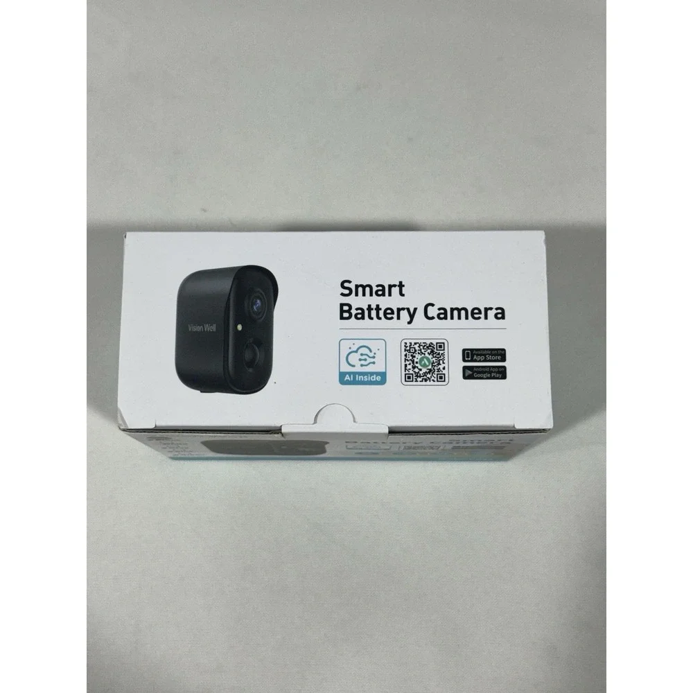 NIB Vision‎ Well Smart Battery Camera CG6S-Black 2 Way Audio